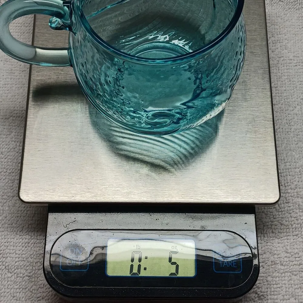 Glass Coffee Or Tea Cup☕️Aqua Glass Vintage Collectable new in origional Box